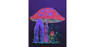 Ghost in the Rain - Black Light - Paint and Sip in Norfolk | Classpop!™