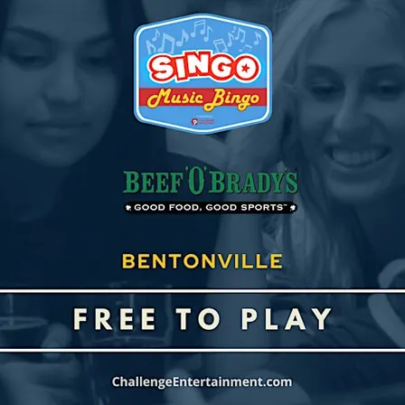 SINGO Music Bingo Nights at Beef O Brady's - Bentonville