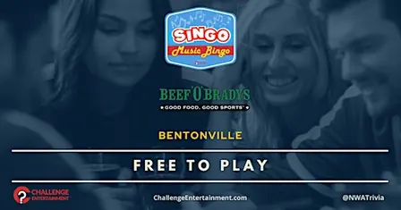 SINGO Music Bingo Nights at Beef O Brady's - Bentonville