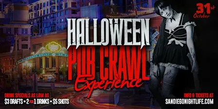 San Diego Halloween Night Pub Crawl Party