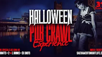 Sacramento Halloween Night Pub Crawl Party