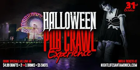 Santa Monica Halloween Night Pub Crawl Party