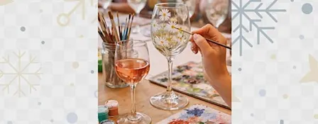Festive Wine Glass Paint & Sip
