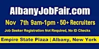 Albany Job Fair Saturday Nov 7, 2026  at the Empire State Plaza from 9a-1p