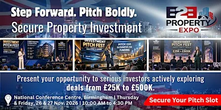 Property Expo 2026 | Join Us As  Investment Pitch Fest