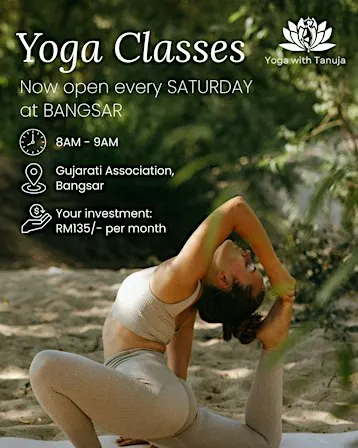 Yoga Classes Every Saturday at Bangsar 8AM