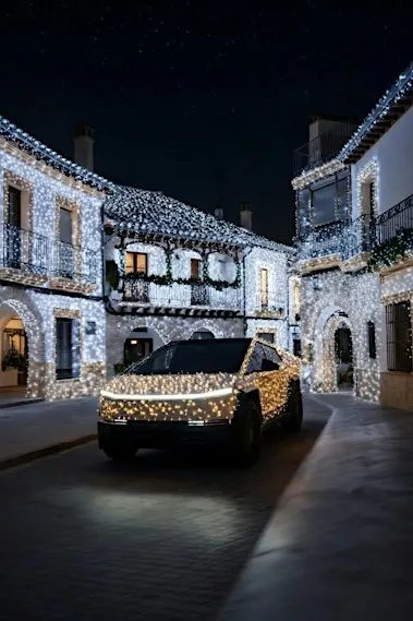 CyberSleigh Convoy and Teslamas Party in St. Augustine, FL Nights of Lights