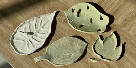 Fall Leaves Catch-All Dish Pottery Class – Intro to Ceramics Workshop