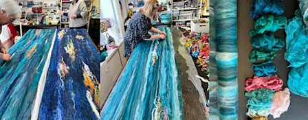 Cobweb Scarf: Wet Felting