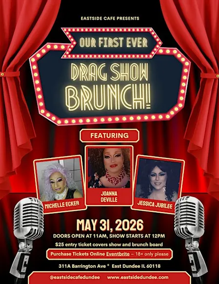 Drag Brunch Debut at Eastside Café — Featuring Joanna Deville