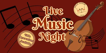 Live music night at Open Door Tea