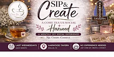 Sip & Create: Vintage Tea Letter Writing Bar | Come Tea Us Social + Harwood
