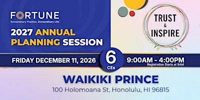 Fortune's 2027 Annual Planning