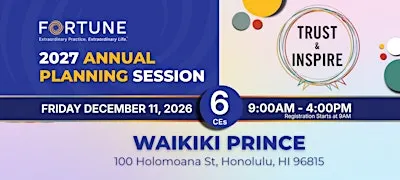 Fortune's 2027 Annual Planning