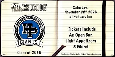 Highland Park High School Class of 2016 Ten Year Reunion