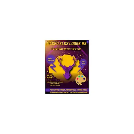 Maceo Elks Lodge#8:Painting with the Elks!