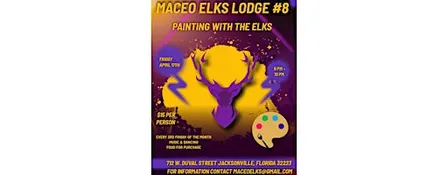 Maceo Elks Lodge#8:Painting with the Elks!