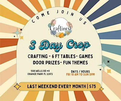 Craftinest 3-Day Crop Weekend! ✂️✨