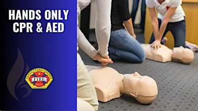 Hands Only CPR and AED Class | $15 | Monte Sereno | 1.5 hrs  - 2026