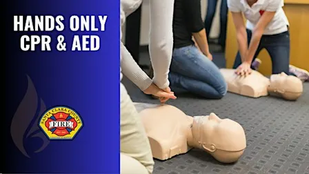 Hands Only CPR and AED Class | $15 | Monte Sereno | 1.5 hrs - 2026