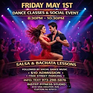 Dance Social And Lessons In Clifton NJ! Salsa & Bachata Classes!