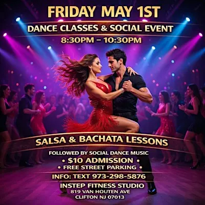 Dance Social And Lessons In Clifton NJ! Salsa & Bachata Classes!