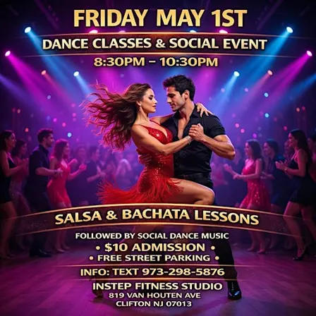 Dance Social And Lessons In Clifton NJ! Salsa & Bachata Classes!