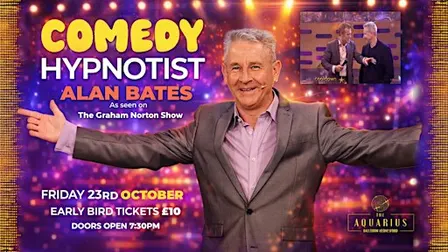Comedy Hypnotist night with Alan Bates