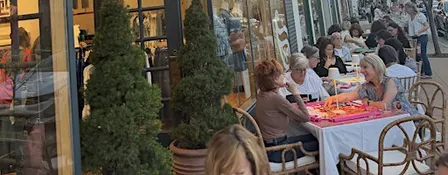 Patio Mahjong during the Jazz Festival