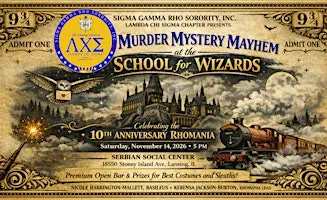 Murder Mystery Mayhem at the School for Wizards - 10th Annual Rhomania