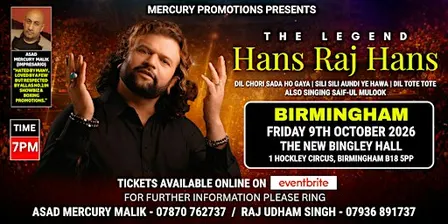 Hans Raj Hans | Live in BIRMINGHAM | 2026