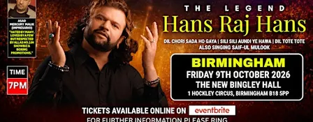 Hans Raj Hans | Live in BIRMINGHAM | 2026