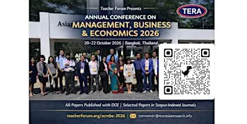 Annual Conf on Management Business, & Economics, 20-22 Oct 2026, Bangkok