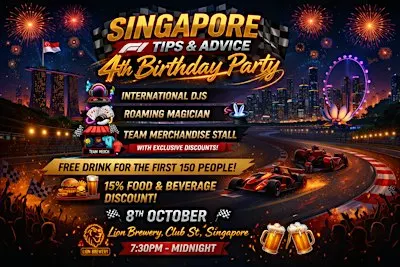 Singapore F1 Tips & Advice "Meet & Greet" 4th Birthday Party