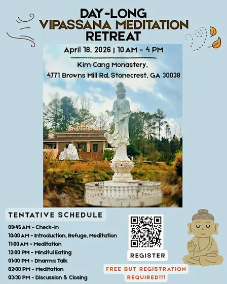 Vipassana Meditation Retreat / Day of Mindfulness in Atlanta