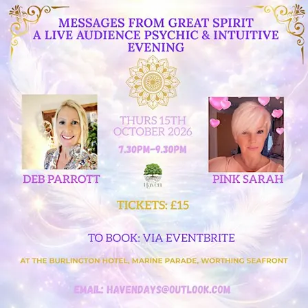 PSYCHIC NIGHT - A Live Audience With Deb Parrott & Pink Sarah