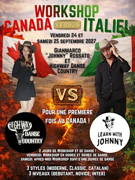 WORKSHOP et soirée de danse avec Gianmarco "Johnny" Rossato