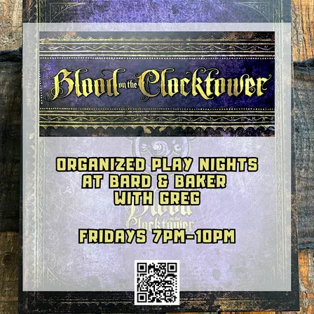 Blood on the Clocktower Organized Play Night at Bard & Baker