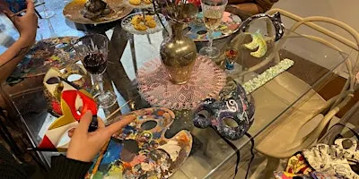 Venetian Masks and Wine