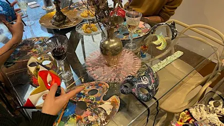 Venetian Masks and Wine