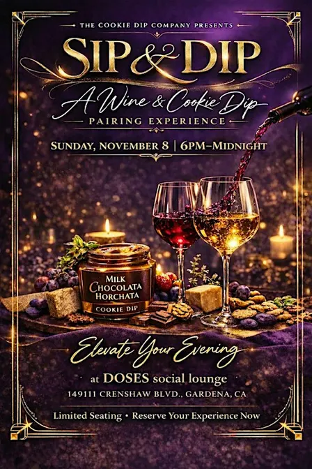 Sip & Dip | Luxury Wine Tasting & Gourmet Dessert Pairing Experience | LA