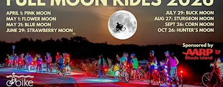 Bike Newport Full Moon Ride 2026, sponsored by AARPRI.