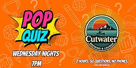 Lake Country - POP QUIZ Wednesday @  Cutwater Brewing & Lounge