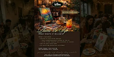 Paint & Sip: Friday Nights at Williams Fresh Cafe