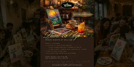 Paint & Sip: Friday Nights at Williams Fresh Cafe
