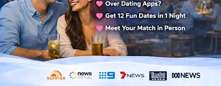 Melbourne Speed Dating for 34–55years Singles Event | Speed Dating Social