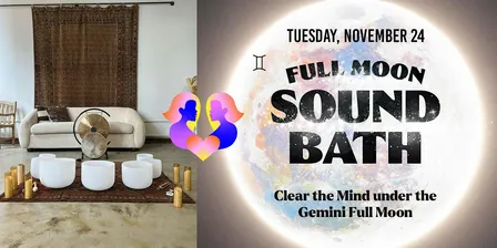 Full Moon Sound Bath in Gemini: Release & Reframe | Beaver Moon