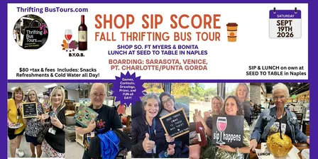 9/19 SHOP SIP SCORE Shop So. Ft. Myers & Bonita  Board Sara Ven PtC/PG