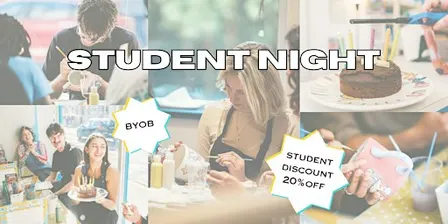 Student Night Pottery Painting Event