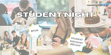 Student Night Pottery Painting Event